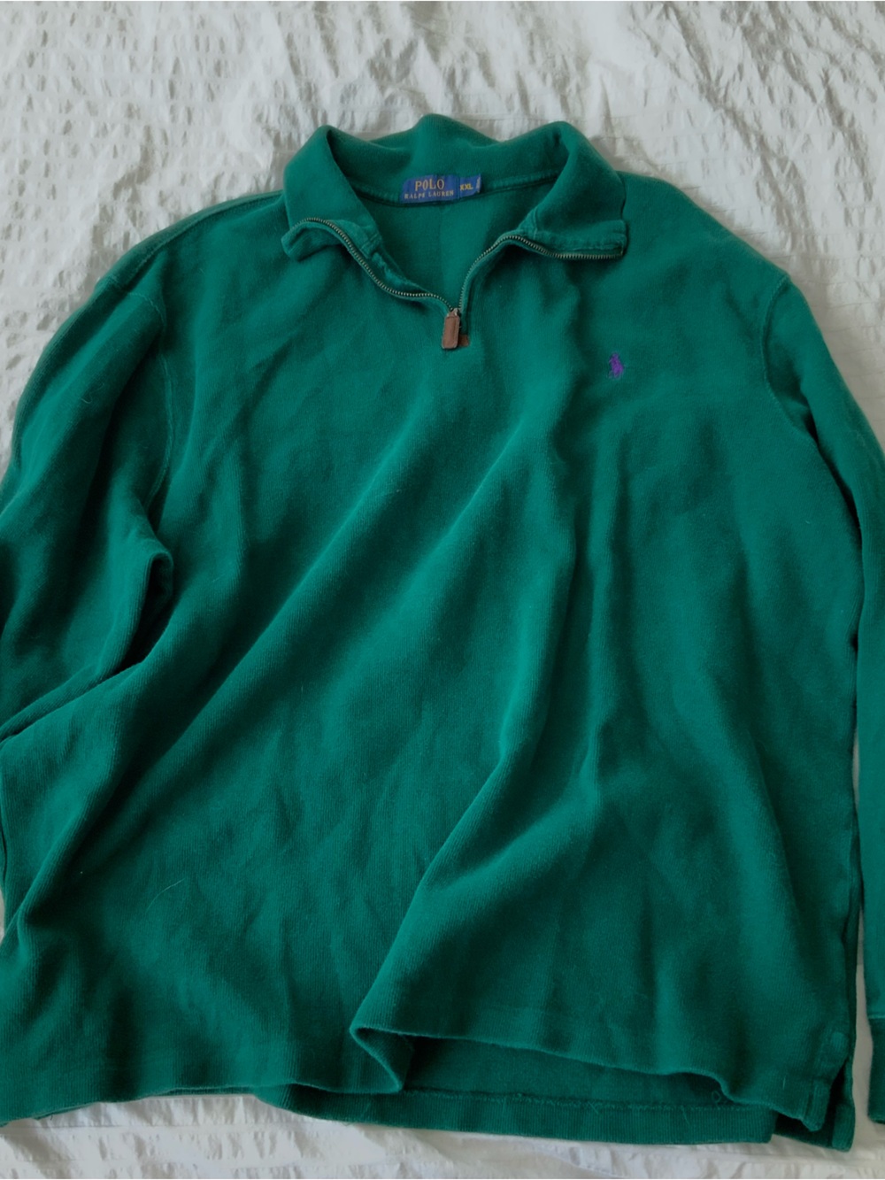 Ralph Lauren Teal Half-Zip Pullover